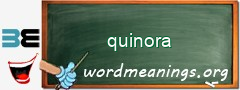 WordMeaning blackboard for quinora